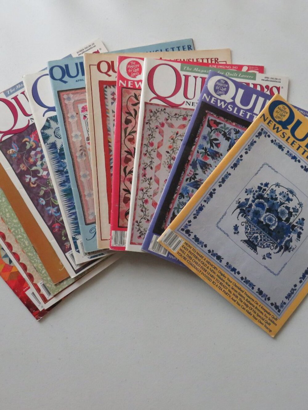 Quilter’s Newsletter Magazine Lot of 12 Vintage Magazine Mixed Years 1983 – 2011